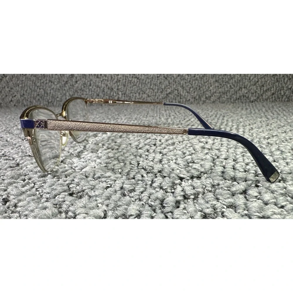Escada Eyeglasses FRAME ONLY VESB01K 0H60 Blue/Gold 52-18-135‎ Metal